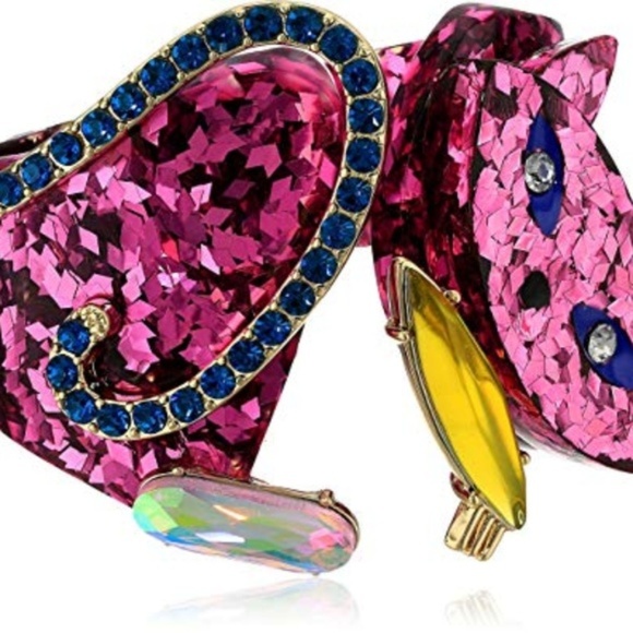Betsey Johnson Jewelry - Betsey Johnson GRANNY CHIC CAT HINGED BRACELET